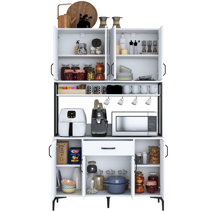 Hanah Home Armario Multiusos Blanco 120x198,6x40 cm